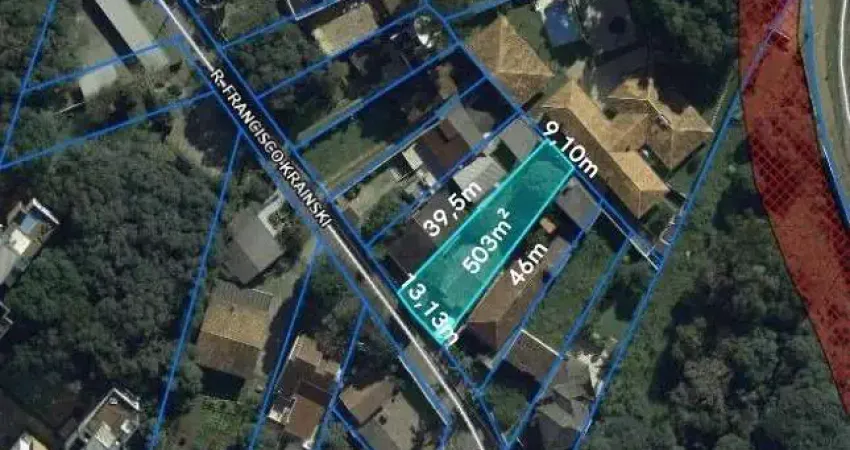 Terreno à venda na Rua Francisco Krainski, 470, São Lourenço, Curitiba