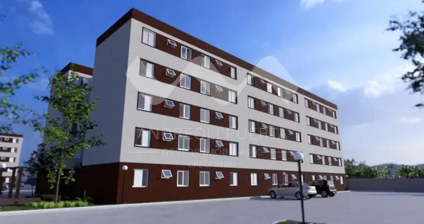 Apartamento à venda em Mogi das Cruzes-SP, Vila São Paulo: 2 quartos, 1 sala, 1 banheiro, 1 vaga de garagem, 41,85 m² de área.