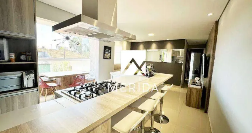 Apartamento com 3 dormitórios à venda, 89 m² por R$ 690.000,00 - Campestre - Santo André/SP