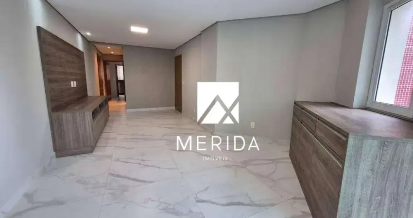 Apartamento com 3 dormitórios para alugar, 91 m² por R$ 6.291,01/mês - Jardim - Santo André/SP