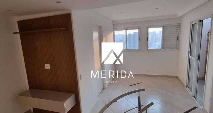 Cobertura com 2 dormitórios à venda, 83 m² por R$ 490.000,00 - Casa Branca - Santo André/SP