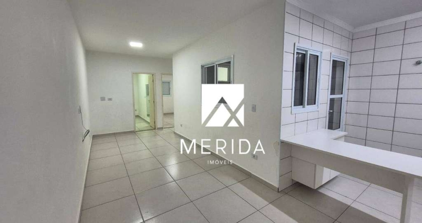 Apartamento com 2 dormitórios para alugar, 70 m² por R$ 2.070,00/mês - Vila Assunção - Santo André/SP