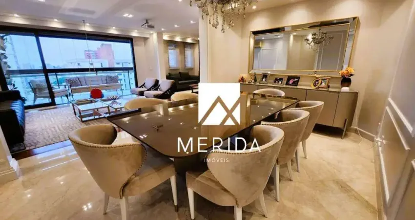 Apartamento com 4 dormitórios à venda, 290 m² por r$ 3.900.000,00 - vila bastos - santo andré/sp