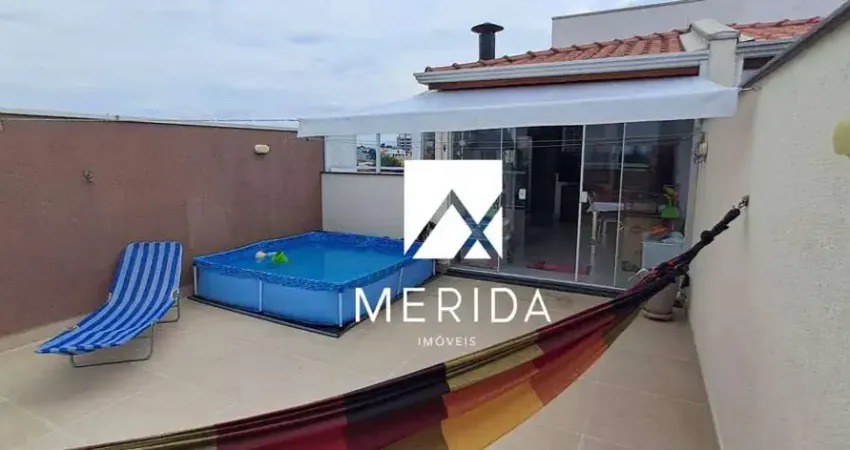 Cobertura com 2 dormitórios à venda, 110 m² por r$ 678.400,00 - campestre - santo andré/sp