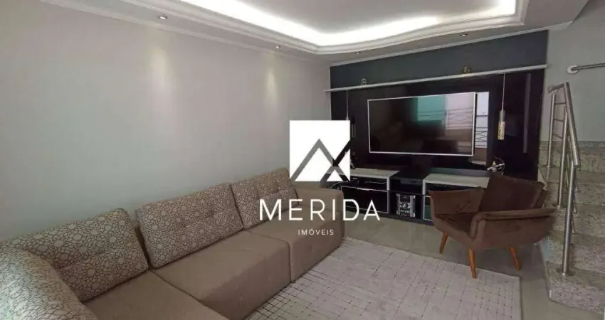 Sobrado com 3 dormitórios à venda, 158 m² por r$ 760.000,00 - vila assunção - santo andré/sp