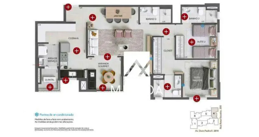Apartamento com 2 dormitórios à venda, 93 m² por r$ 1.040.000,00 - campestre - santo andré/sp