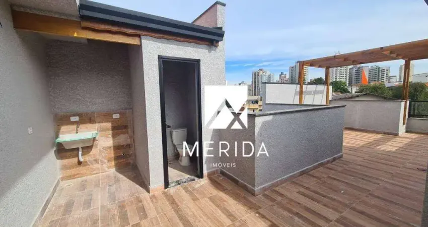 Cobertura com 2 dormitórios à venda, 96 m² por r$ 550.000,00 - vila floresta - santo andré/sp