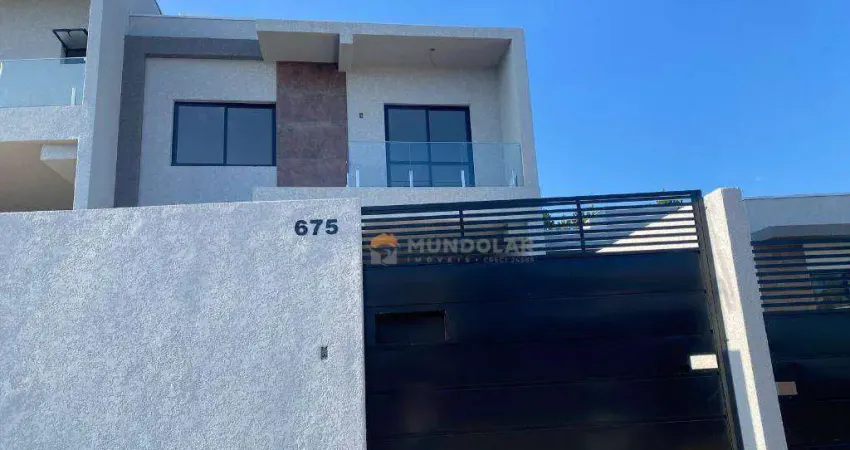 Sobrado com 3 dormitórios à venda, 101 m² por R$ 547.000,00 - Costeira - Araucária/PR