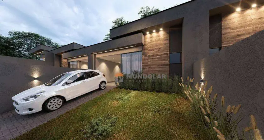 Casa com 3 dormitórios à venda, 72 m² por r$ 450.000 - iguaçu - araucária/paraná