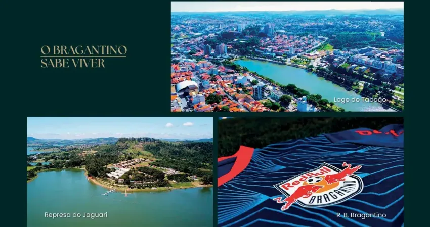 Melhor localização em Bragança Paulista | LOTES a partir de 300m² em Condomínio Fechado com Clube completo, SPA e Lago | Próximo ao Lago do TABOÃO