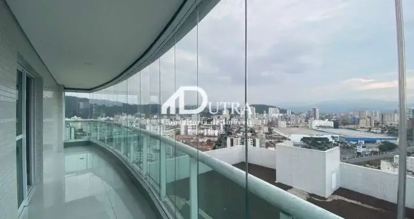 Cobertura duplex nova venda possui 295 metros quadrados com 4 quartos em Gonzaga - Santos