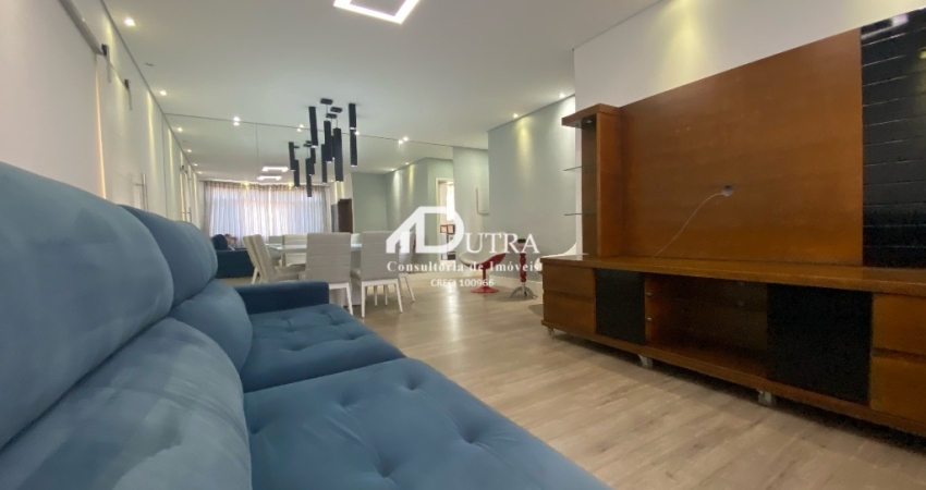 Amplo apartamento de 3 dormitórios com garagem fechada na pompeia- Santos