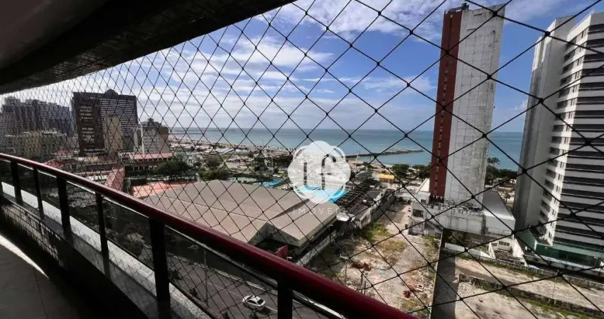 Apartamento Vista Mar Mobiliado- Reformado Moderno -Beira Mar de Fortaleza -Meireles - 80 m2 - Investimento  Perfeito