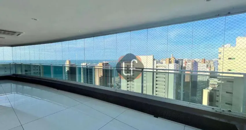 Vista mar alto padrão - apto luxuoso- projeto moderno- varandão- 402m2 - área de lazer premium- 2 quadra beira mar- meireles - fortaleza