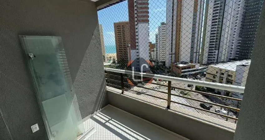 Apto 78m2 - vista mar - 1 quadra da beira mar - reformado - meireles - 2 suites