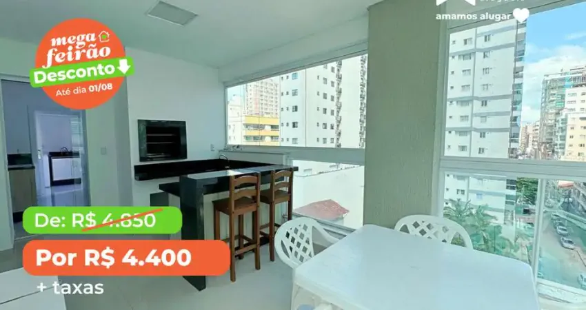 Apartamento Mobiliado e Climatizado para Locação Anual – Meia Praia, Itapema