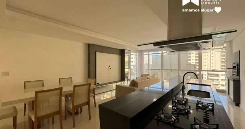 Apartamento com 4 suítes e 3 vagas, no ed dubai tower para locação anual, meia praia-itapema