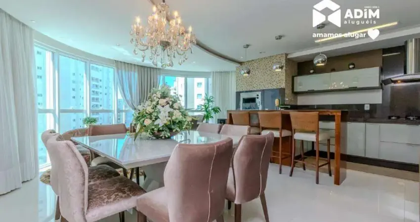 Aluguel anual: apartamento 3 suítes mobiliado na barra sul em balneário camboriú - sc.