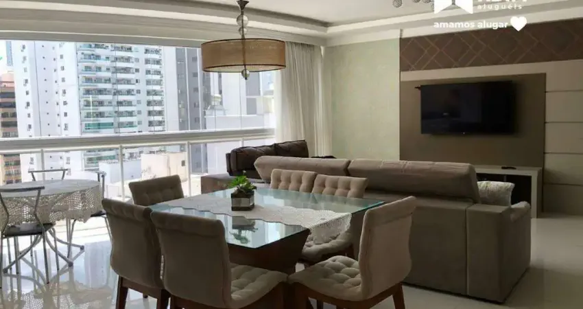 Aluguel anual: apartamento mobiliado sendo 3 suítes no centro de balneário camboriú