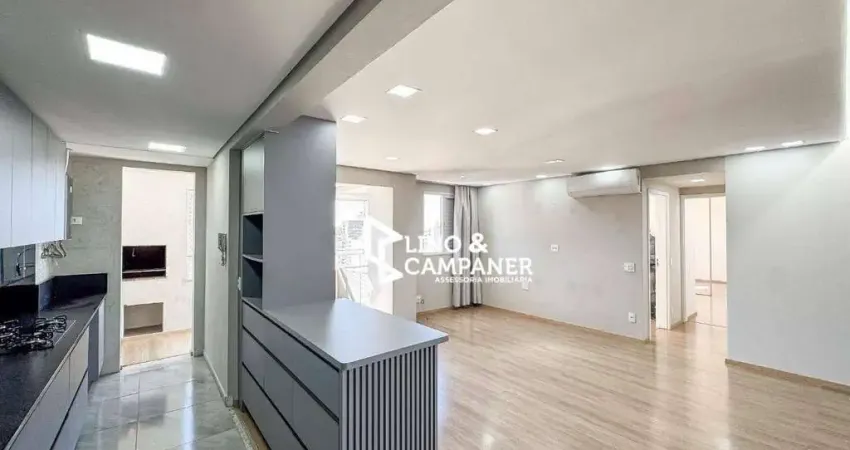 Apartamento com 2 dormitórios à venda, 77 m² por r$ 700.000,00 - gleba palhano - londrina/pr