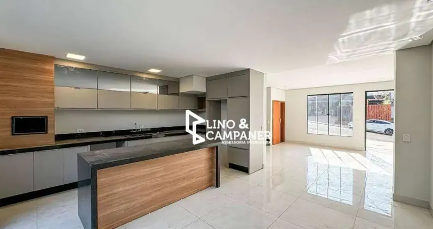Sobrado moderno com suíte, closet e espaço gourmet – 137m² de conforto!