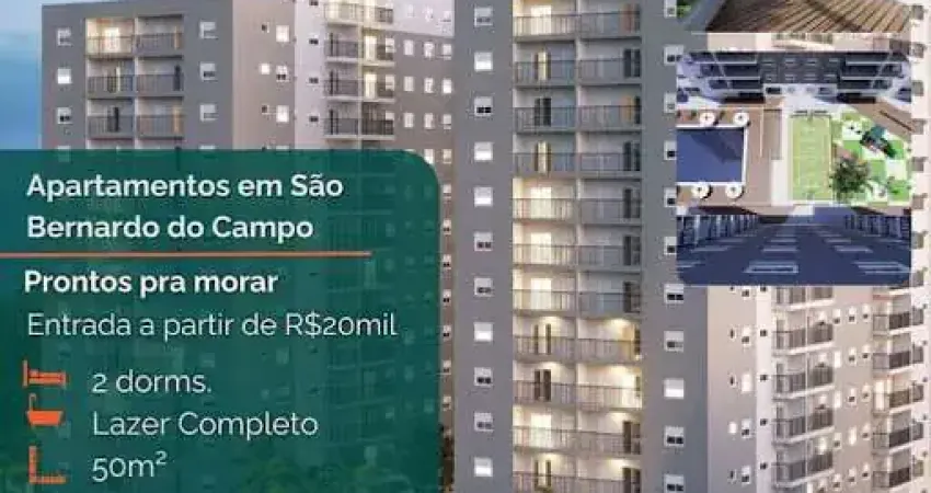 Apartamento com 2 dormitórios à venda, 58 m² por R$ 410.000,00 - Vila Mussolini - São Bernardo do Campo/SP