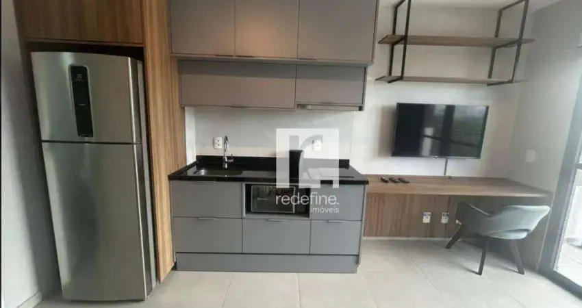 Apartamento com 1 dormitório para alugar, 27 m² por R$ 4.100/mês - Rua José Batista Pereira, 51, Campo Belo - São Paulo/SP
