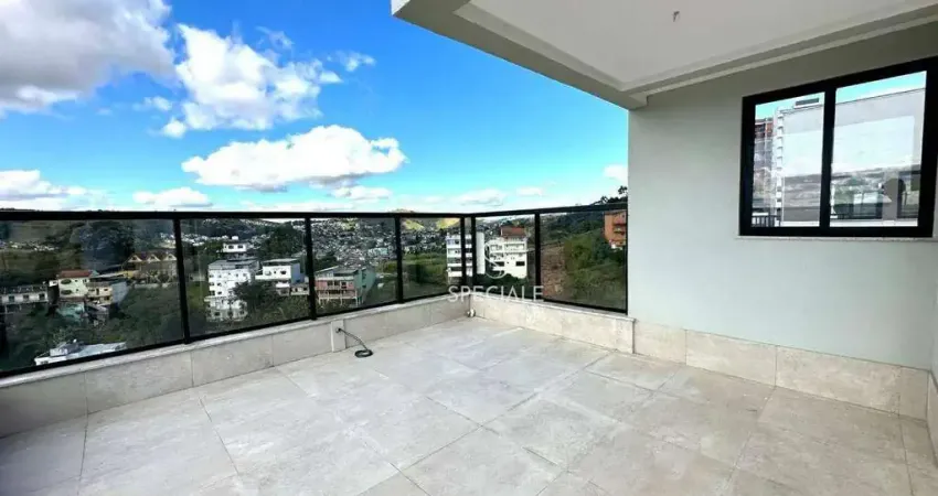 Cobertura triplex com 5 suítes à venda, 320 m² por r$ 2.600.000 - granbery - juiz de fora/mg