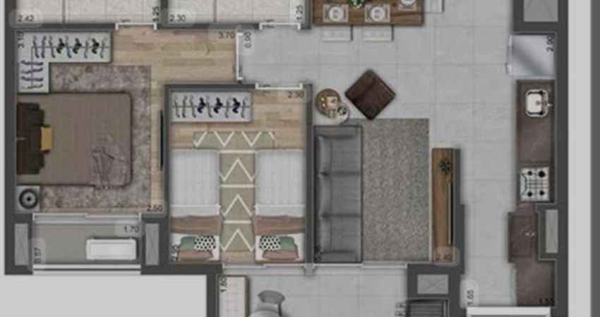 Apartamento para Venda em São Paulo, Jardim Independência, 1 dormitório, 1 suíte, 2 banheiros, 1 vaga