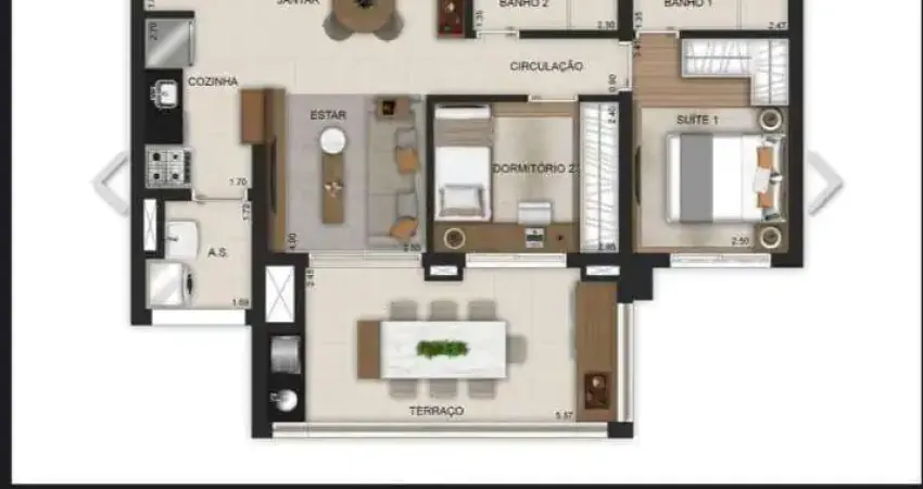 Apartamento para Venda em São Paulo, Vila Independência, 2 dormitórios, 1 suíte, 2 banheiros, 1 vaga