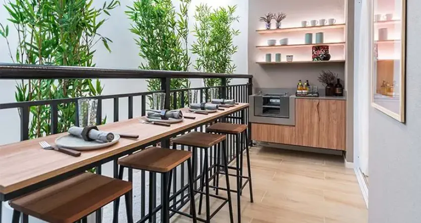 Apartamento com 2dorms e a maior varanda na Zona Sul