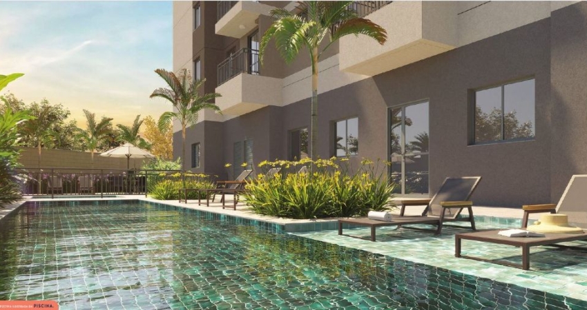 Apartamento 46m²,  2dorms, suíte, varanda e vaga na melhor localização do Campo Limpo
