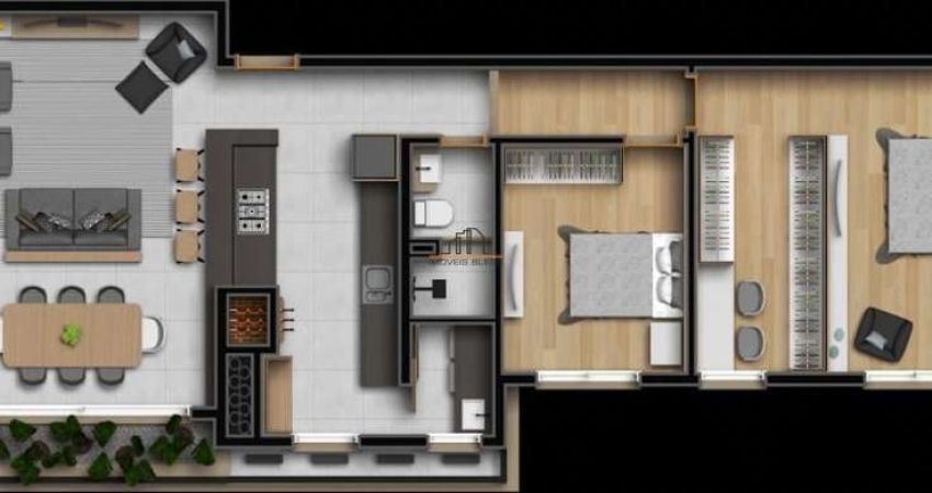 Apartamento localizado no bairro Nossa Senhora das Graças/Canoas