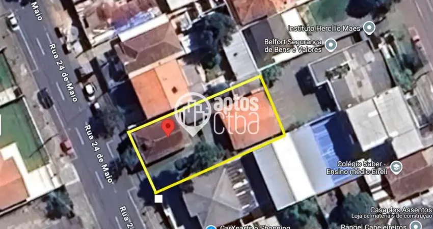 Terreno à venda na Rua Vinte e Quatro de Maio, 1963, Rebouças, Curitiba
