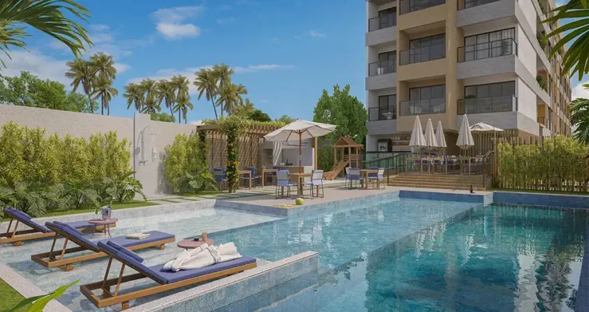 Mare Alta Beach Hall, Flat com Hidromassagem Privativa Pronto em Tamandaré, Beira Mar.