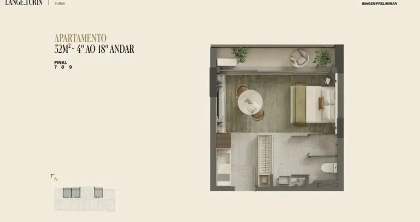 Apartamento com 1 quarto  à venda, 32.44 m2 por r$611200.00  - centro - curitiba/pr