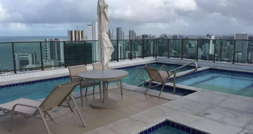 CONTATO E MAIORES INFORMAÇÕES    0.8.1.9.9.1.7.8.0.2.2.7   Flat com 2 dormitórios para alugar, 53 m² por R$ 4.500/mês - Boa Viagem - Recife/PE