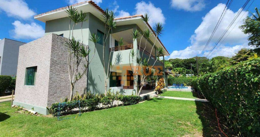 Casa em 2 pavimentos, condomínio completo em Aldeia, 4 quartos, sendo 1 suite master, de esquina, móveis planejados alto padrão, piscina própria