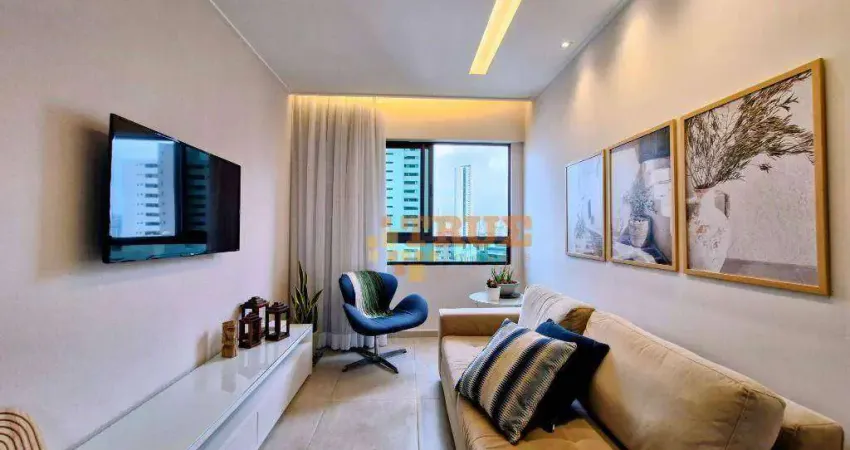 Apartamento com 1 dormitório à venda, 36 m² por R$ 435.000,00 - Parnamirim - Recife/PE