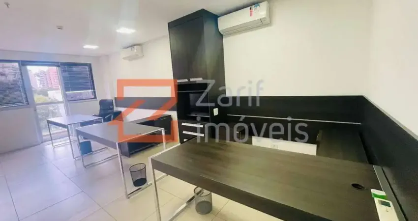 Alugo ed. terraço empresarial jd sul, sala comercial  42m², ar cond. 1 vaga