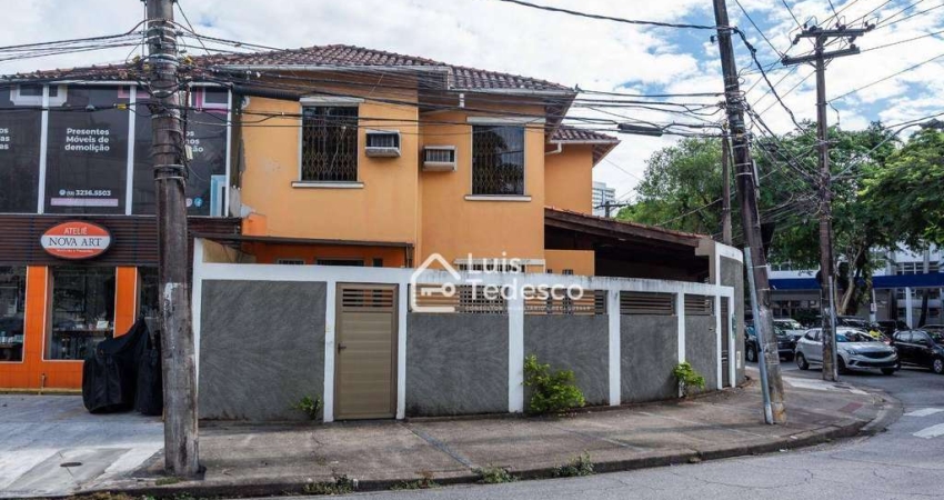 Sobrado com 3 dormitórios para alugar, 220 m² por R$ 15.000,00/mês - Embaré - Santos/SP