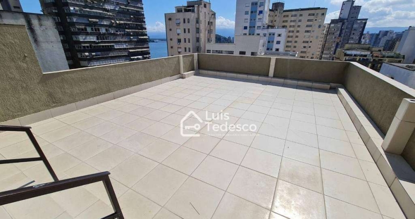 Apartamento Garden com 2 dormitórios, 120 m² - venda por R$ 480.000 ou aluguel por R$ 3.500/mês - Boa Vista - São Vicente/SP