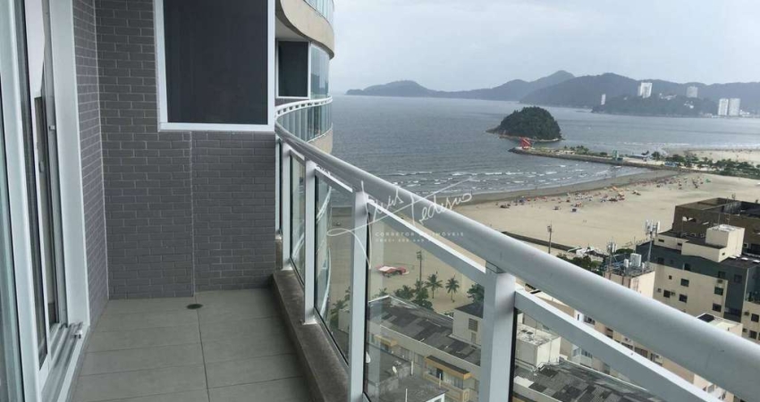 Studio com 1 dormitório para alugar, 51 m² por R$ 5.800,00/mês - Pompéia - Santos/SP