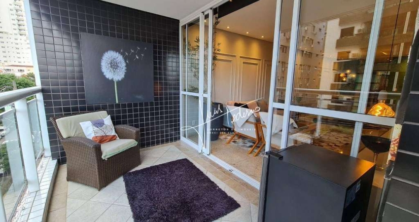 Apartamento com 3 dormitórios à venda, 160 m² por R$ 1.395.000 - Pompéia - Santos/SP