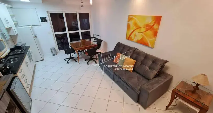 Flat com 1 dormitório para alugar, 76 m² por R$ 5.800,00/mês - Gonzaga - Santos/SP