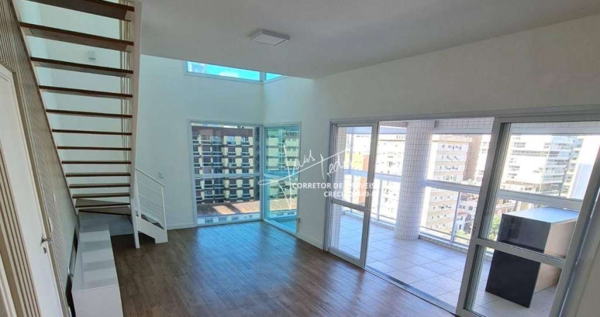 Apartamento Duplex com 2 dormitórios, 121 m² - venda por R$ 1.700.000,00 ou aluguel por R$ 9.500,00/mês - Gonzaga - Santos/SP