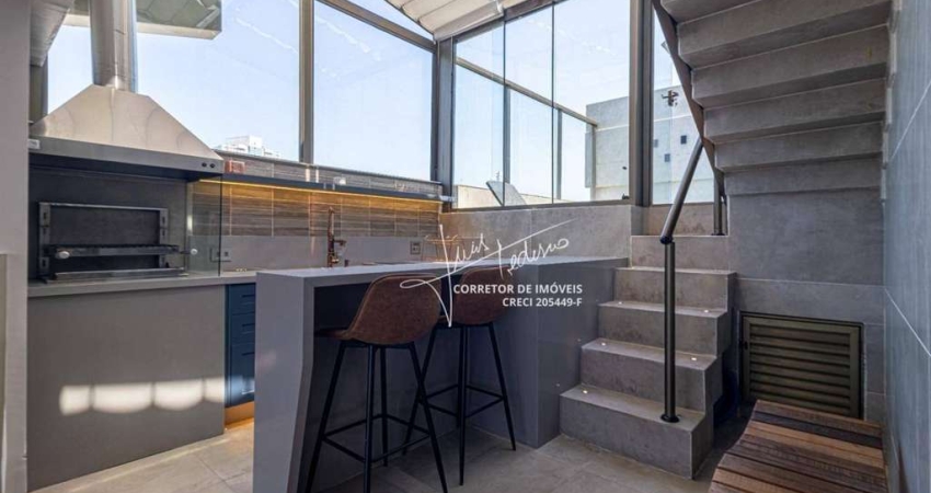 Cobertura com 2 dormitórios à venda, 175 m² por R$ 2.700.000 - Boqueirão - Santos/SP