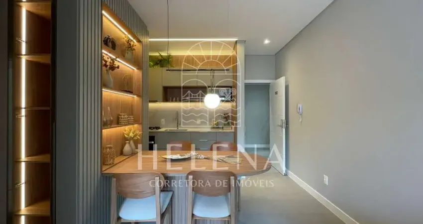 Apartamento para venda, garden decorado com dois dormitórios a 500m da praia