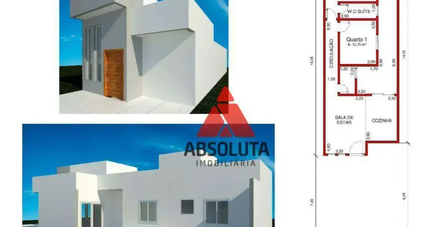 Casa com 2 dormitórios à venda, 71 m² por R$ 345.000,00 - Praia azul - Americana/SP