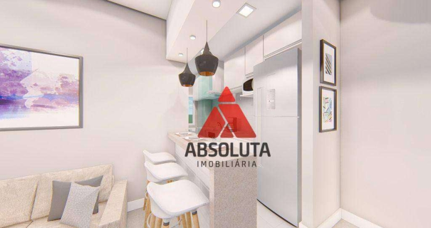 Apartamento com 2 dormitórios à venda, 59 m² por R$ 350.000,00 - Praia azul - Americana/SP